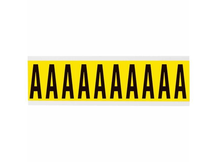 BRADY Brady 3440-A 2 in vinyl numbers and letters A 10/PK