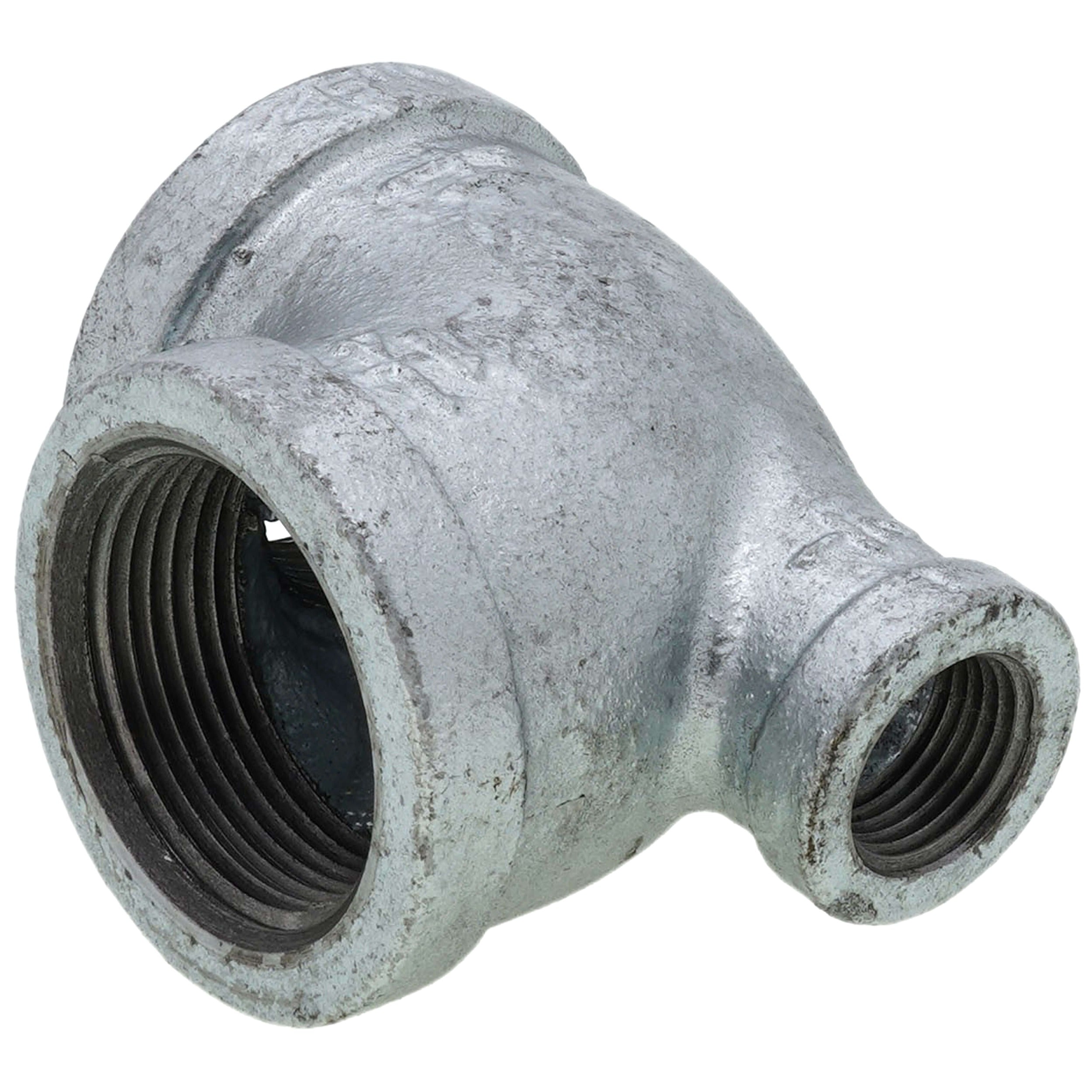 EVERFLOW Everflow GMRT1407 Galvanized malleable reducing tee (1-1/4 x 1/2 x 1-1/4) Replaces GVT125-050-125