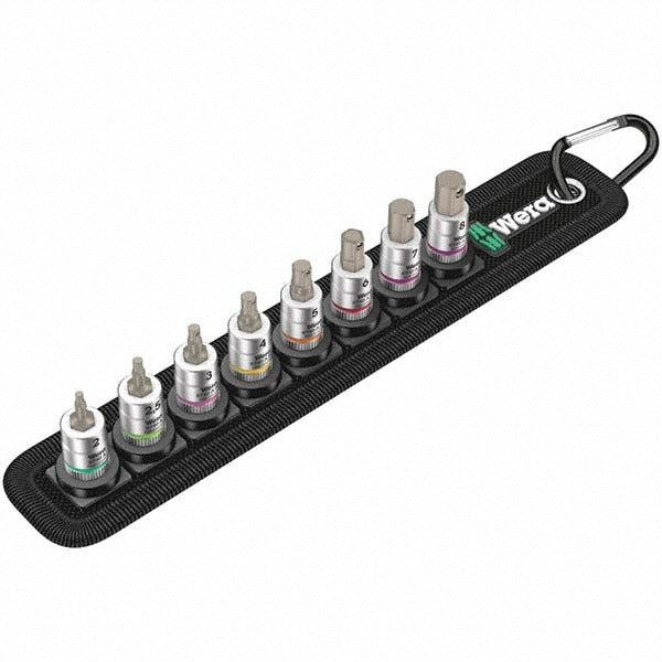 WERA Wera 05003881001 Hex Bit Socket Set 1/4 in Drive 8 Pc