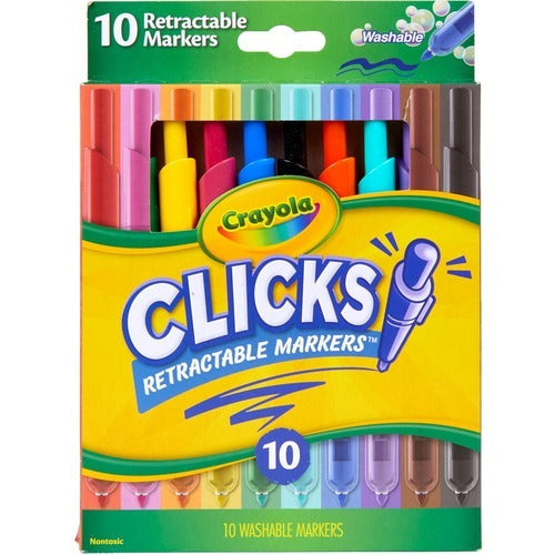 CRAYOLA Crayola CYO588370 Washable Retractable Markers 10 Pack