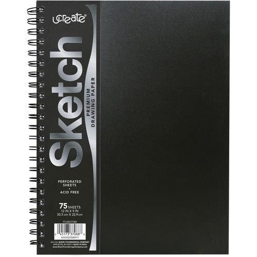 PACON Pacon PACPCAR37088 Sketchbook 75 Sheets 12x9 Spiral