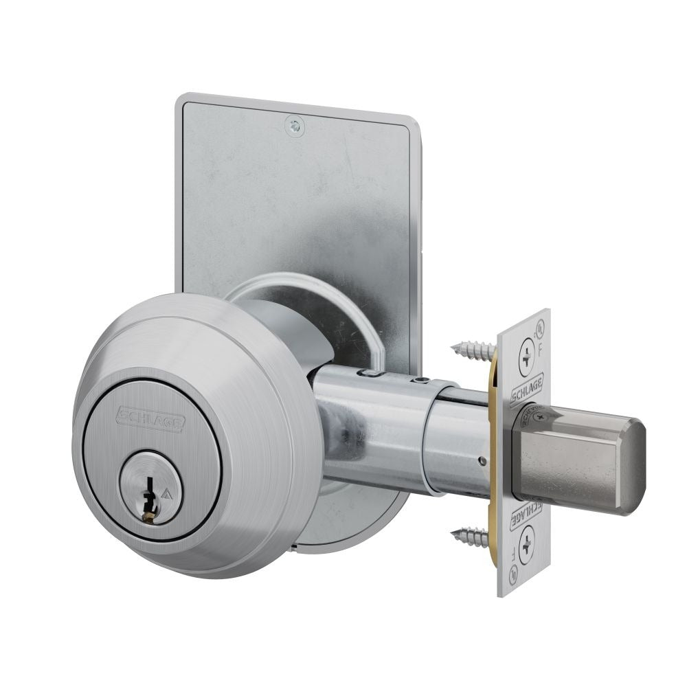 SCHLAGE Schlage Commercial B660P626ISLOC Grade 1 Single Cylinder Deadbolt