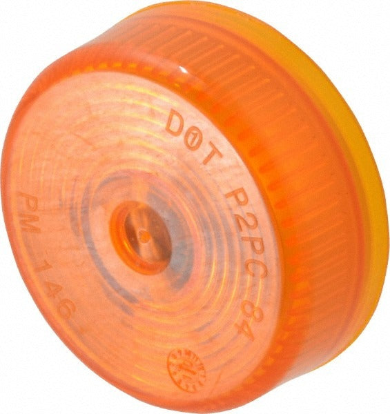 PETERSON MANUFACTURING Peterson 146A Amber Round Lens Reflector 2 in Grommet
