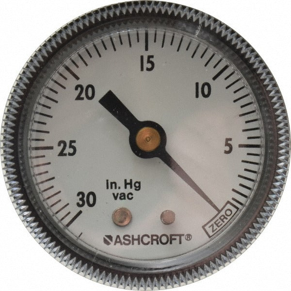ASHCROFT Ashcroft 662876000500 Pressure Gauge 2 in Npt Center Back