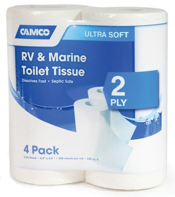 CAMCO Camco Mfg 40274 Rv Marine Toilet Tissue 2 Ply 4 Pack