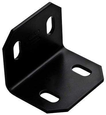 NATIONAL HARDWARE National Mfg N351-495 Corner Brace Black Steel 5 Pack