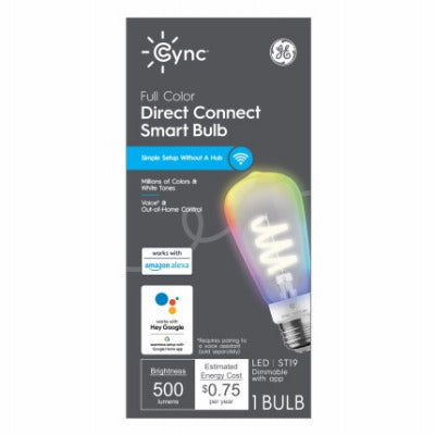 GE G E Lighting 93130167 Smart Led ST19 Bulb 6W 2700K