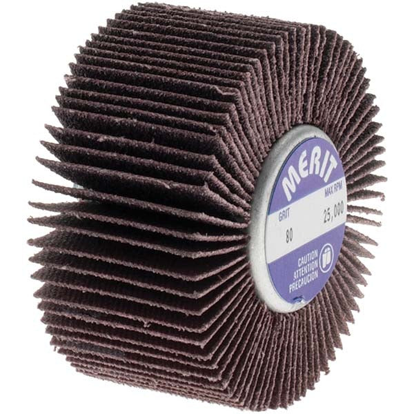 MERIT Merit Abrasives 08834133016 Mounted Flap Wheel 80 Grit