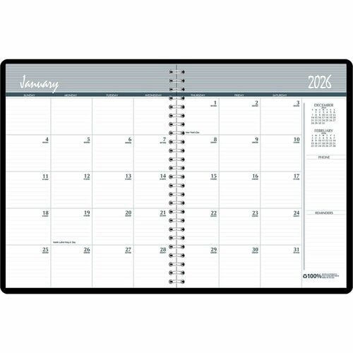 HOUSE OF DOOLITTLE House of Doolittle HOD262002 Wirebound Monthly Planner