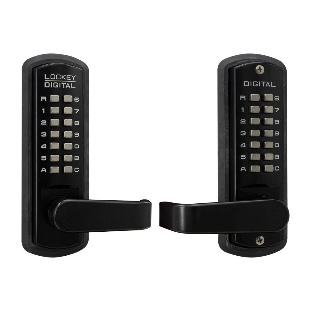LOCKEY Lockey 3835JBMGDC Keyless Lever Lock Jet Black Marine Grade