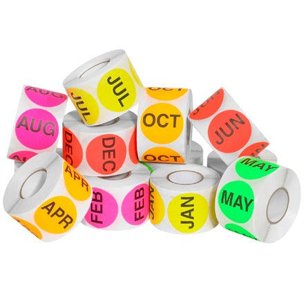 BSC PREFERRED Bsc Preferred DL1239 Month Label Rolls 12 Month Set