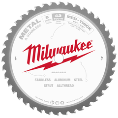 Milwaukee 48-40-4515 Circular Saw Blade 8 Inches 42 Teeth Cermet Tipped