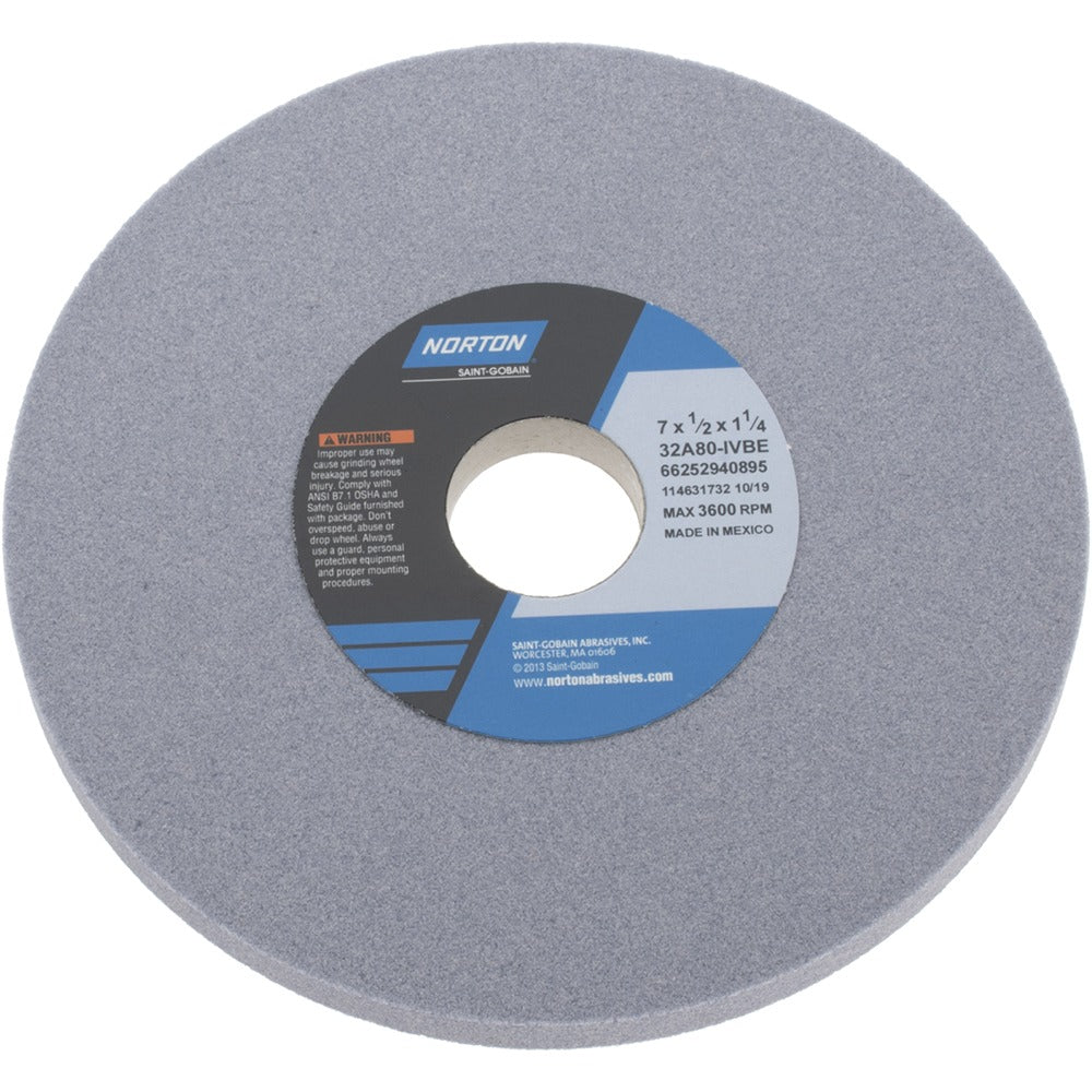 NORTON Norton 66252940895 Surface Grinding Wheel 80 Grit 7 in