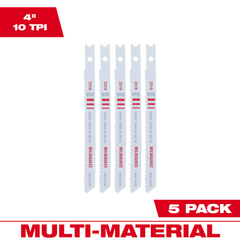 Milwaukee 48-42-2310 General Purpose Jig Saw Blade 10 TPI Pack of 5