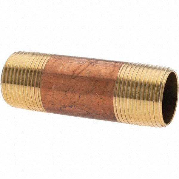 ANDERSON METALS Anderson Metals -11153-3 Brass Pipe Nipple 3 in Npt