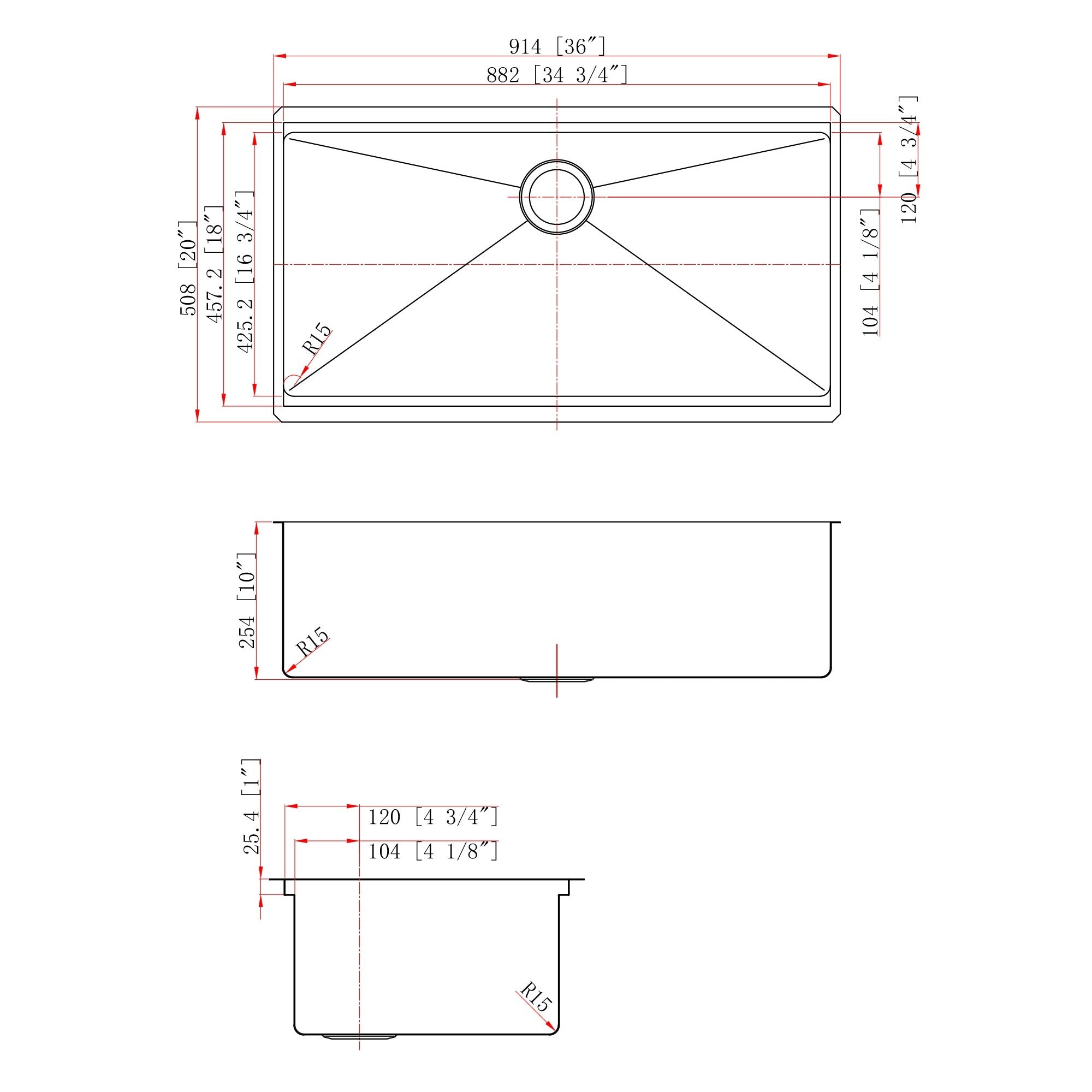 DAKOTA Dakota Plumbing DSL-M3620 Workstation Kitchen Sink