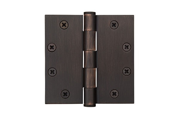EMTEK Emtek 92015US10B Square Steel Heavy Duty Hinge Pair Oil Rubbed Bronze