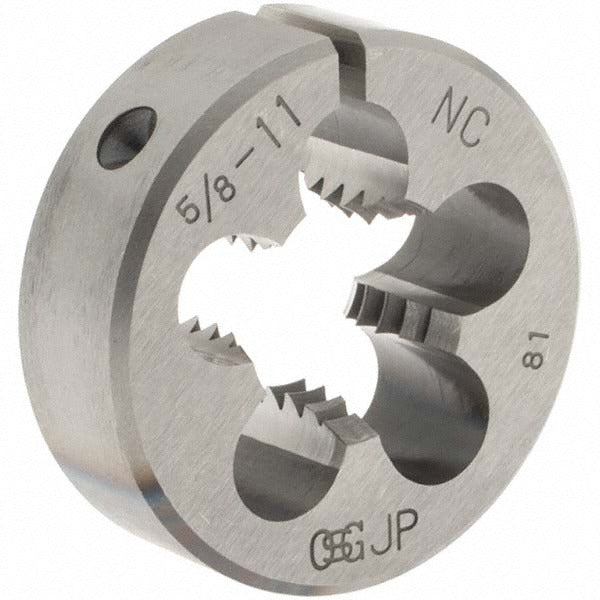 OSG Osg 2707600 Round Die 5/8-11 Unc 1.5 in Hss Adjustable