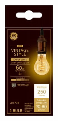 GE G E Lighting 36505 A19 Vintage Led Bulb 5W 2200K 4-pack