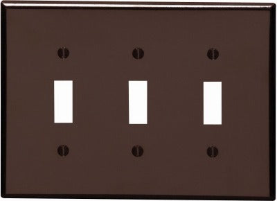 LEVITON Leviton Mfg Co 002-80511-000 3-toggle Midway Wall Plate