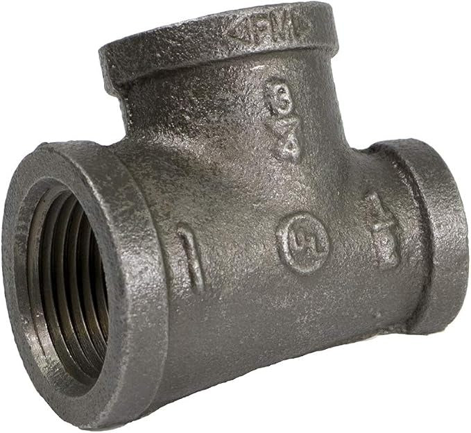 EVERFLOW Everflow BMRT1004 Reducing Tee (1 inches x 1/2 inches x 3/4 inches) Bluefin BLT100-050-075C