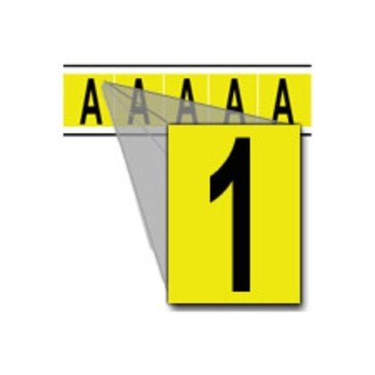 BRADY Brady 1560-1 Number Label (Card of 5)