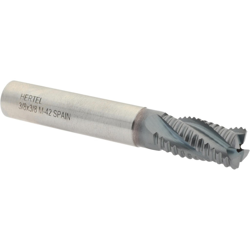 HERTEL Hertel 41120601 Roughing End Mill 3/8 in 4 Flute Cobalt