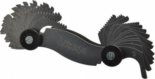 MITUTOYO Mitutoyo 188-111 Screw Pitch Gage 30 Leaf 4-42 Tpi