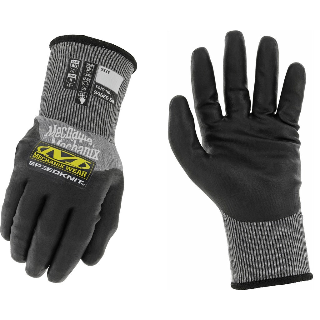 MECHANIX WEAR Mechanix Wear S45EE-58-009 Cut Resistant Gloves A6 Large