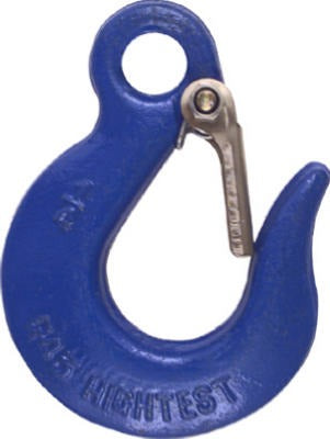 NATIONAL HARDWARE National Mfg N265-504 Blue Slip Hook with Latch 1/4 in 5pk