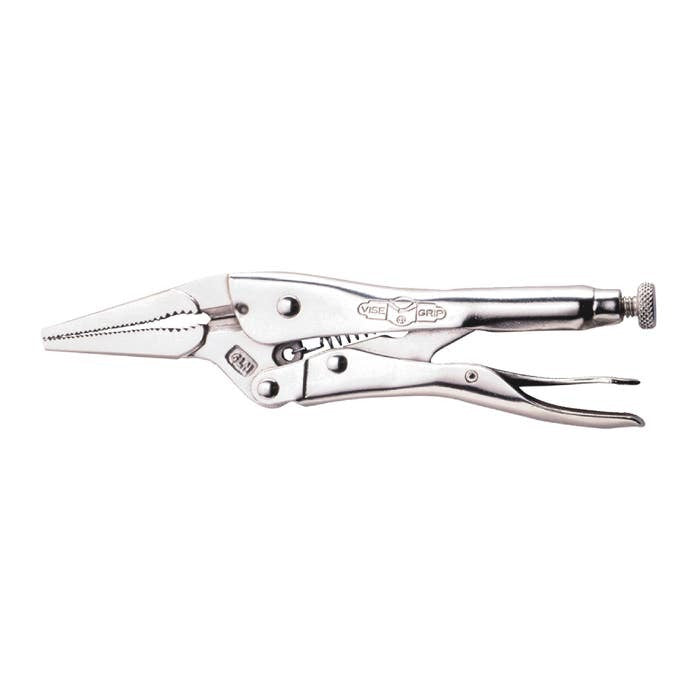 IRWIN Irwin 9LN Long Nose Locking Pliers Plain Grip 9 in 1502L3