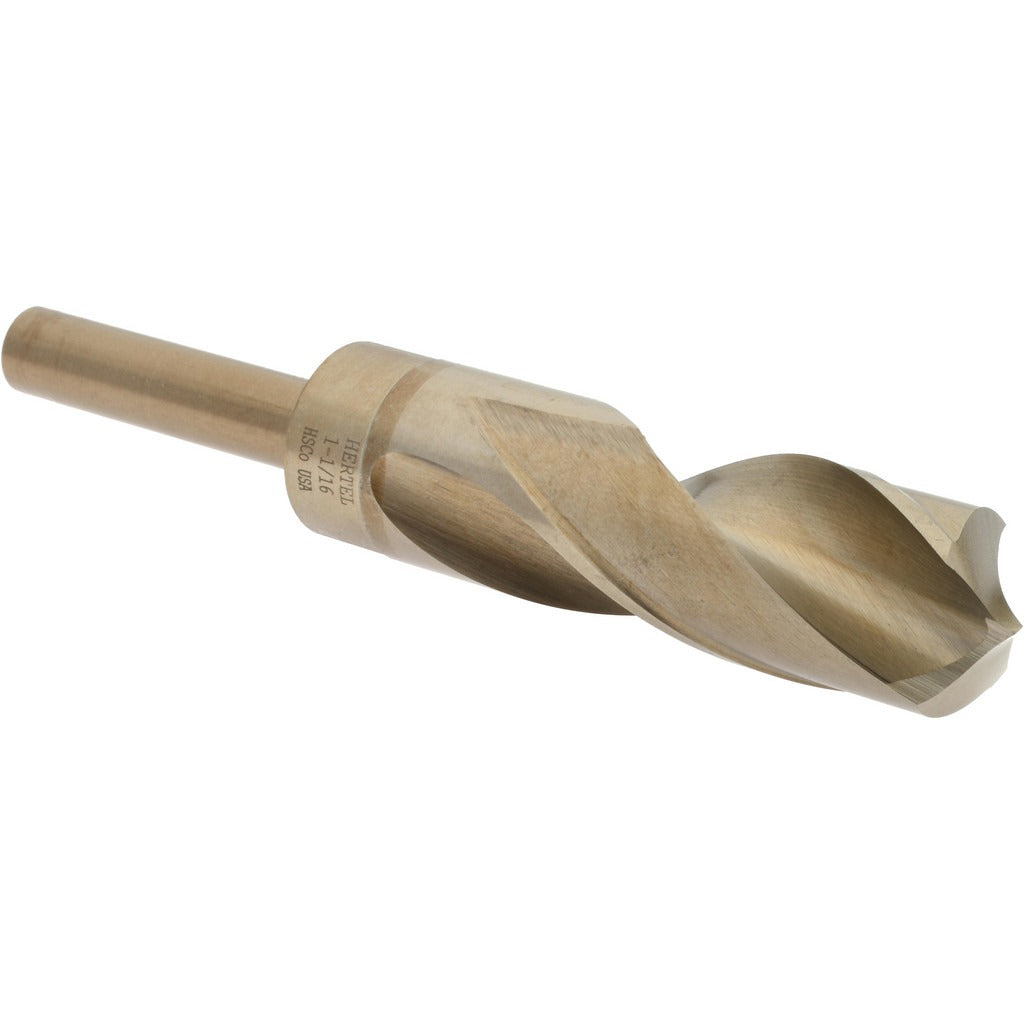 HERTEL Hertel 83240598 Cobalt Drill Bit 1-1/16 in 1/2 in Shank Tin
