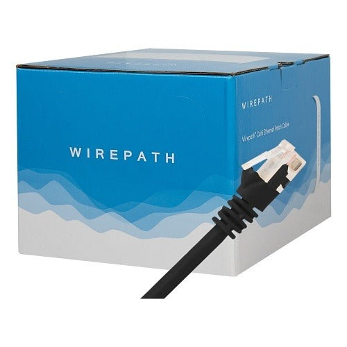 WIREPATH Wirepath WP-C6PC-BOX25-1-BLK Cat6 Patch Cable 1ft 25pk