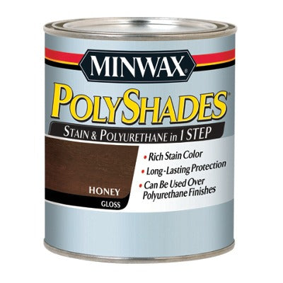 MINWAX Minwax 214964444 Polyshade Honey Gloss Stain Finish 0.5 Pint