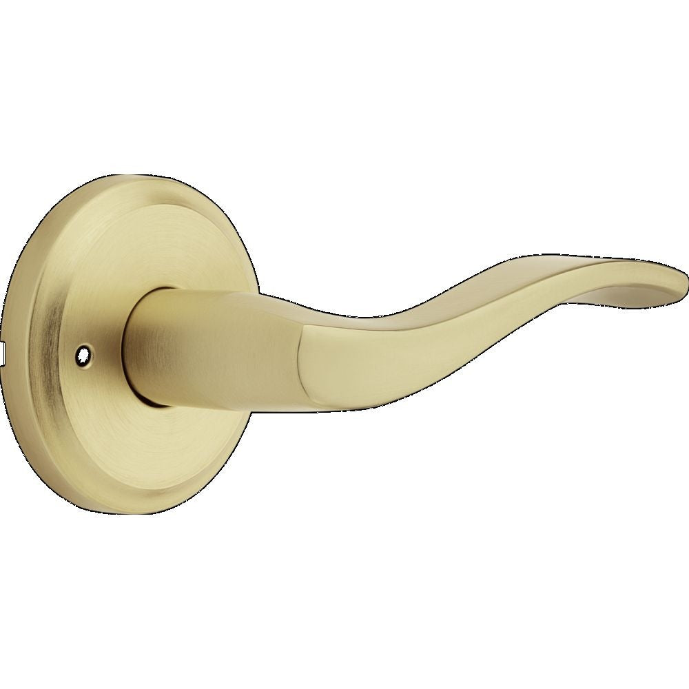 KWIKSET Kwikset 730SEL-4 Sedona Lever Privacy Door Lock Satin Brass