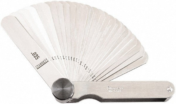STARRETT Starrett 66BS Feeler Gage Set 31 Leaves Stainless Steel