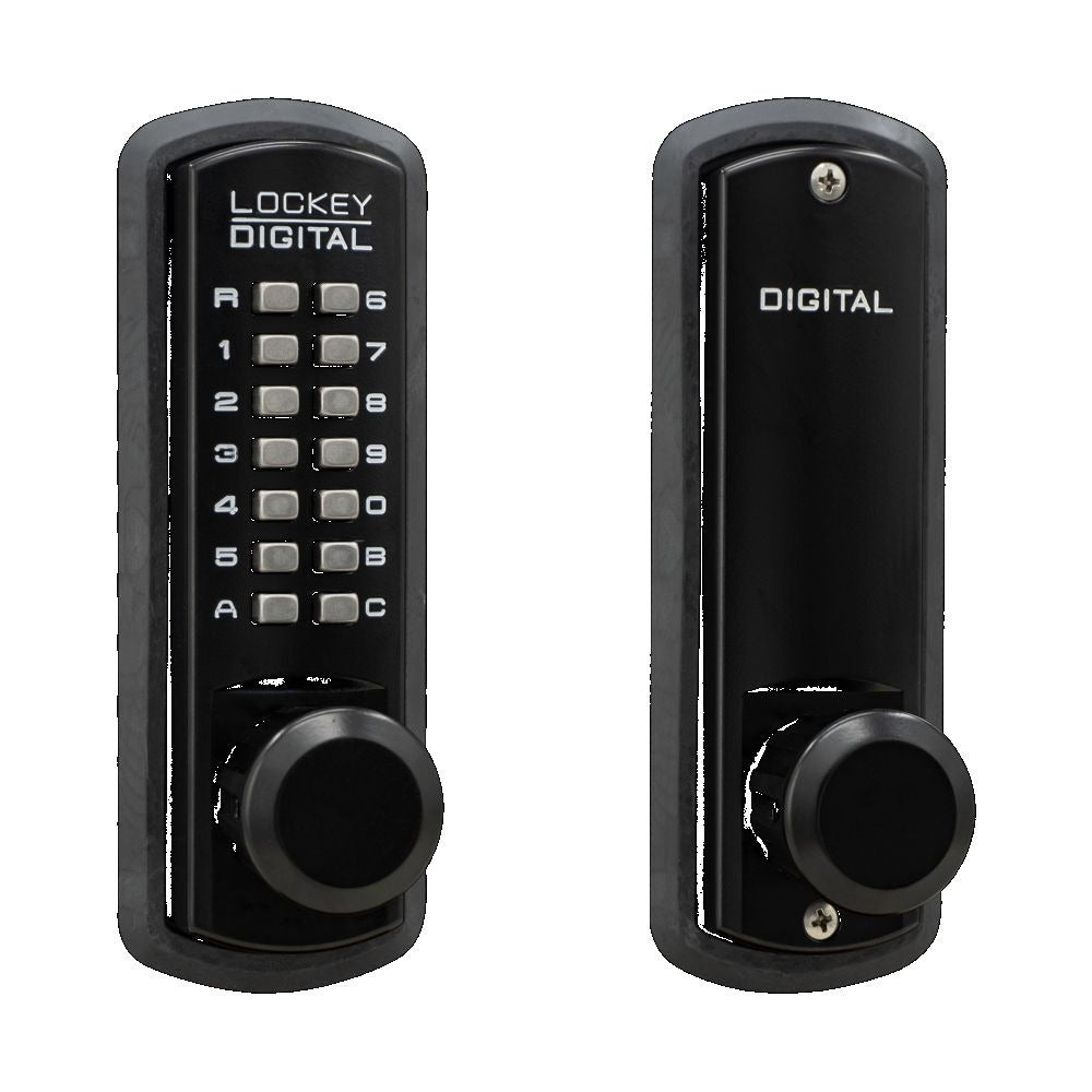 LOCKEY Lockey 3830JBMG Keyless Knob Lock Jet Black Marine Grade