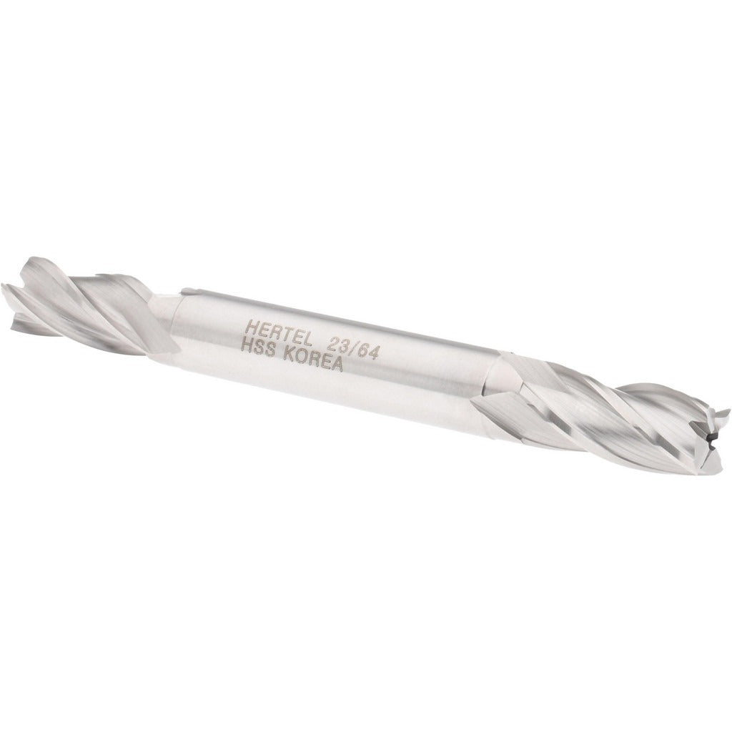 HERTEL Hertel E1051023 Square End Mill 23/64 in 4 Flute Hss