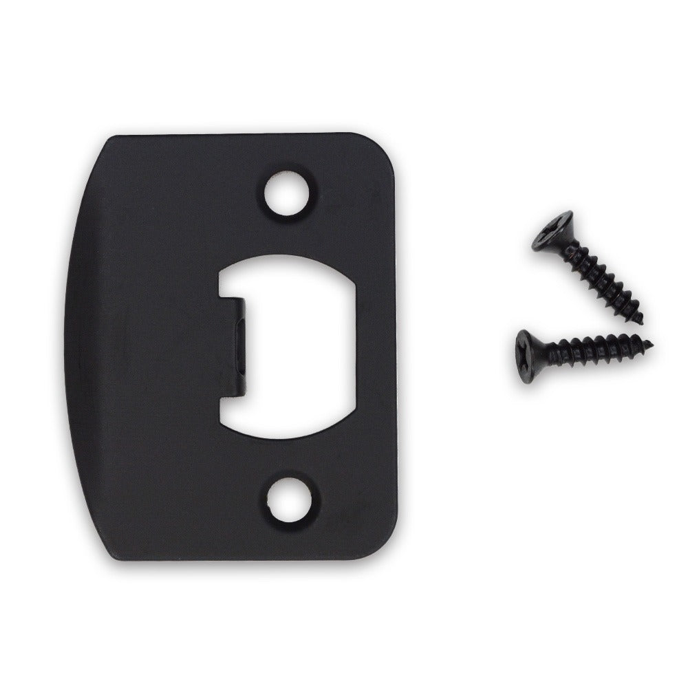 EMTEK Emtek 86085US19 Full Lip Strike Plate Flat Black