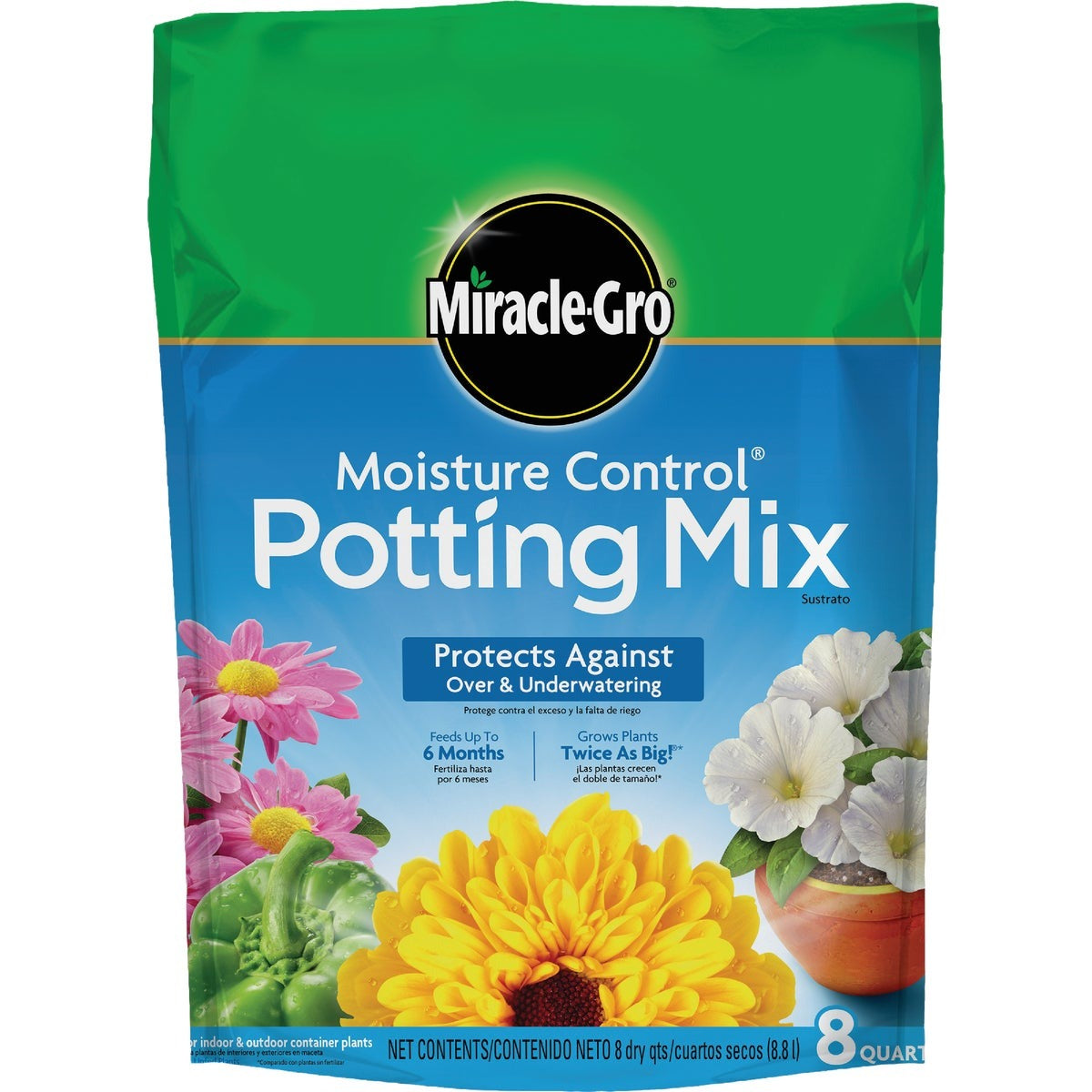 MIRACLE-GRO Miracle-gro 75578305 Moisture Control Potting Mix 8 Qt