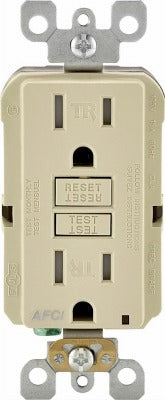 LEVITON Leviton Mfg Co R41-AFTR1-0KI Tamper Resistant Afci Outlet 15A