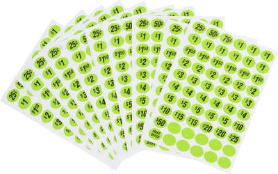 HILLMAN Hillman Fasteners 848617 Pre-priced Garage Sale Labels