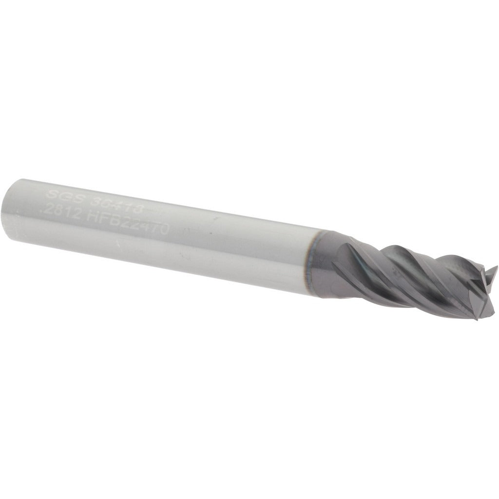 KYOCERA SGS PRECISION TOOLS Sgs 36418 Square End Mill 9/32 Inch 4 Flute Solid Carbide