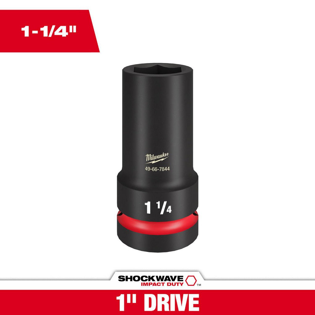 MILWAUKEE Milwaukee Tool 49-66-7844 1 in Drive 1-1/4 in Impact Socket