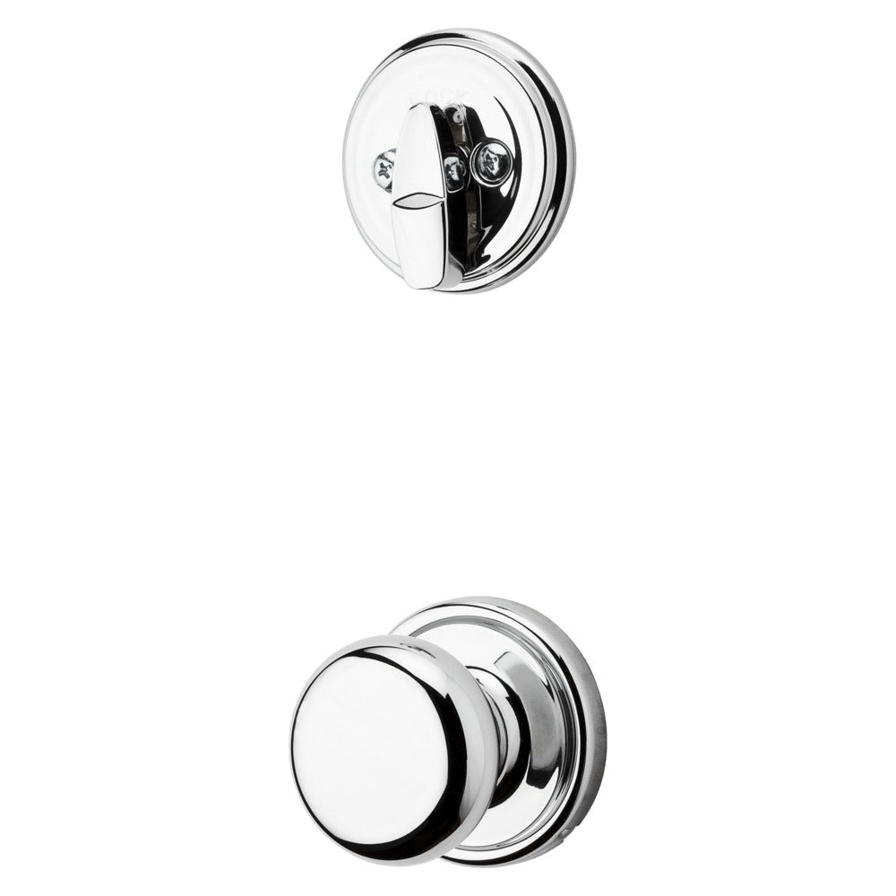 KWIKSET Kwikset 966H-26.UNIV Hancock Knob Handleset Trim Chrome