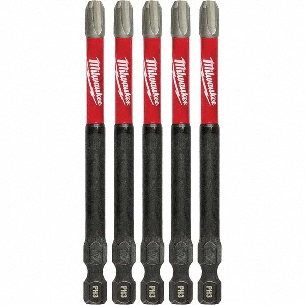 MILWAUKEE Milwaukee Tool 48-32-4566 No. 3 Phillips Bit 5 Pack