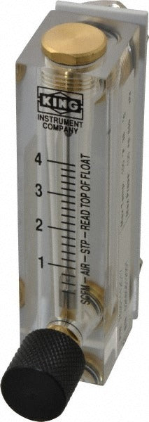 KING TECHNOLOGY King 75301112C-17 Panel Mount Flowmeter 4 Scfm