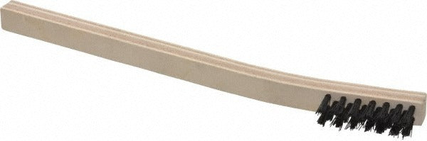 WEILER Weiler 98471 Scratch Brush Nylon Fill Curved Wood Handle