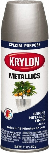 KRYLON Krylon K01401777 Metallic Spray Paint Silver Gloss 16 Oz