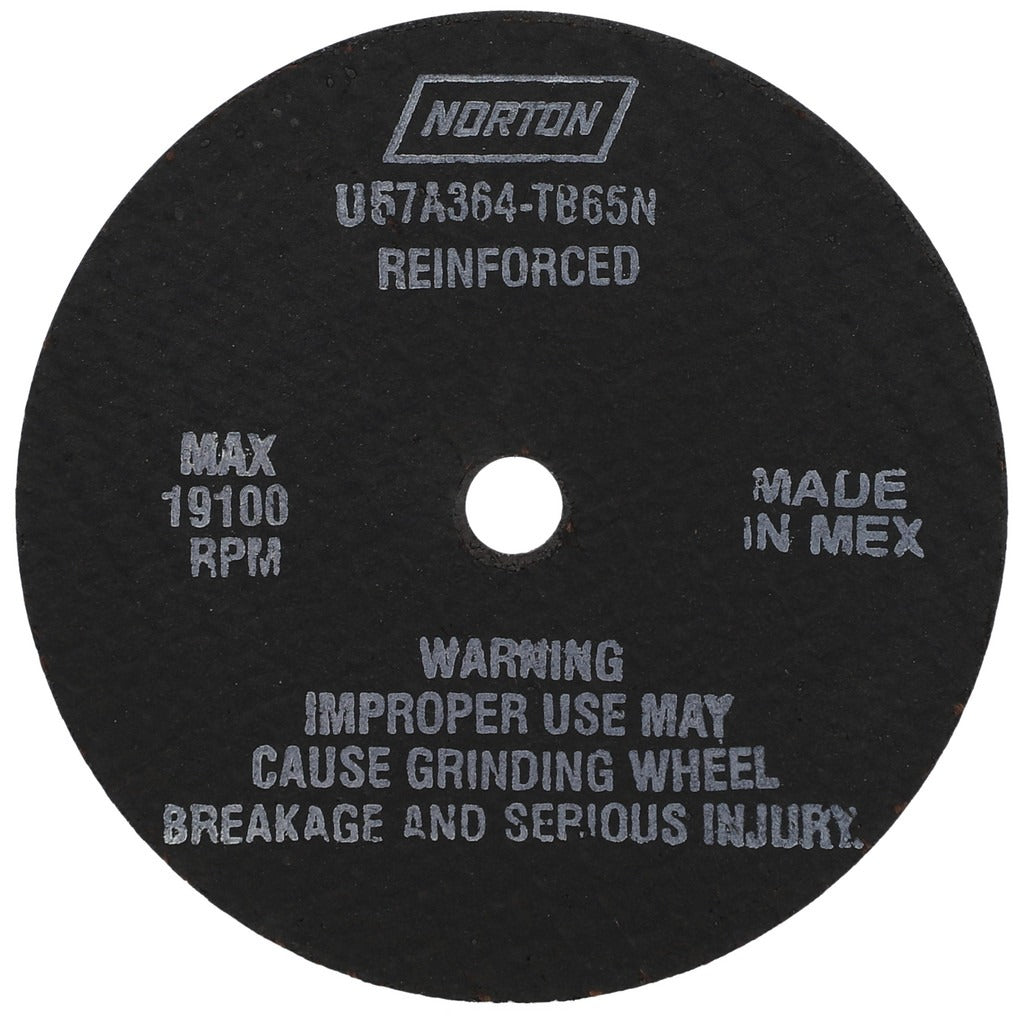 NORTON Norton 66243517454 Cut-off Wheel 4 in Steel